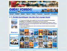 Tablet Screenshot of guidesvoyages.be